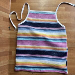 MIA striped halter top size large girls, NWT